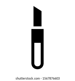 paper cutter icon isolated sign symbol vector illustration - high quality black style vector icons
