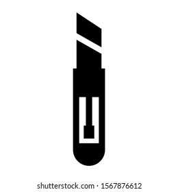 paper cutter icon isolated sign symbol vector illustration - high quality black style vector icons
