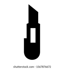 paper cutter icon isolated sign symbol vector illustration - high quality black style vector icons
