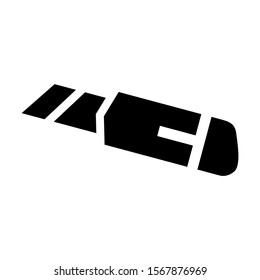 paper cutter icon isolated sign symbol vector illustration - high quality black style vector icons
