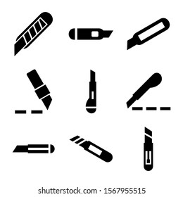 paper cutter icon isolated sign symbol vector illustration - Collection of high quality black style vector icons
