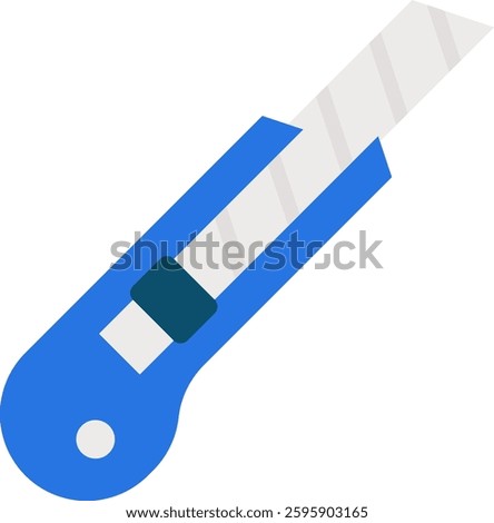 Paper Cutter Icon for Office, School, and Crafting Use. Flat Icon