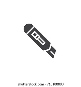 Paper Cutter icon vector, filled flat sign, solid pictogram isolated on white. Symbol, logo illustration