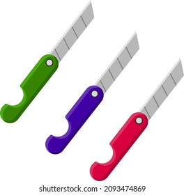 Paper cutter, illustration, vector on a white background.