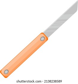 Paper cutter, illustration, vector on a white background.