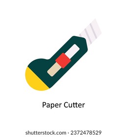 Paper Cutter vector Flat Icon Design illustration. Symbol on White background EPS 10 File 