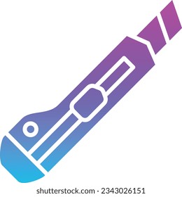 Icono vectorial del Cutter de papel. Se puede usar para imprimir, móviles y aplicaciones web.