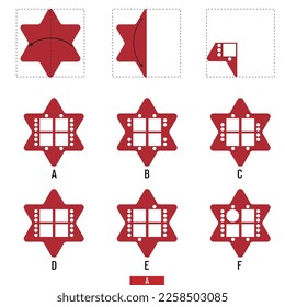 Paper Cutting - Paper folding. IQ test, intelligence questions, Visual intelligence questions, intelligence test