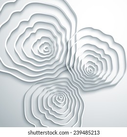 Paper design. Abstract tree rings background.