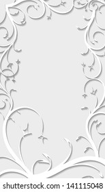Paper design in cut of paper style
