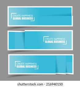 Paper design template for numbered paper banners,website layout. Vector EPS10 