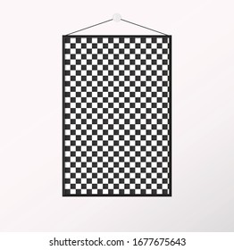 Papierdesign-Vektorillustration mit Text, Bilderrahmen und Schattenbild.