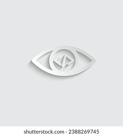 paper it developer icon vector coder icon 