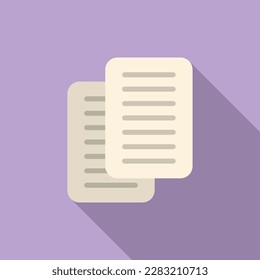 Paper digital icon flat vector. Window interface. Box message