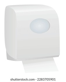 Paper dispenser isolated. vector illustration