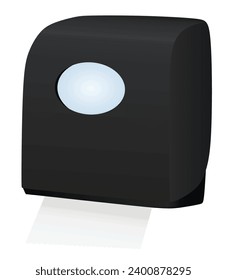 Paper dispenser isolated. vector illustration