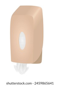 Paper dispenser isolated. vector illustration