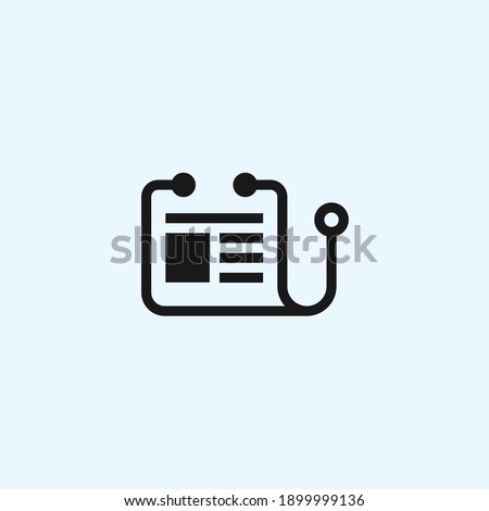 paper doctor logo design vector illustration
