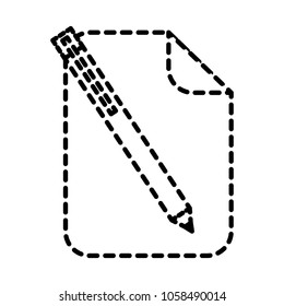 paper document blank with pen utensil