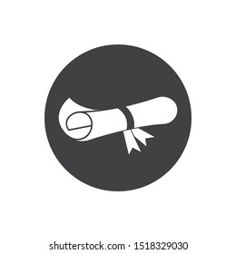 paper document  diploma vector illustration design template