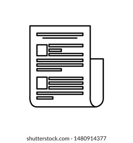 paper document file isolated icon