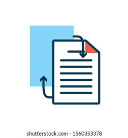 paper document file isolated icon vector illustration design