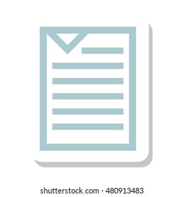 paper document file isolated icon vector illustration design