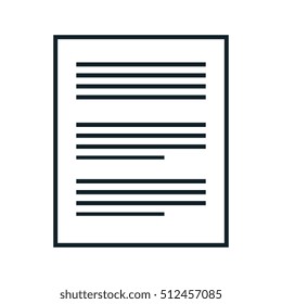 paper document file isolated icon