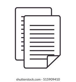 paper document file isolated icon