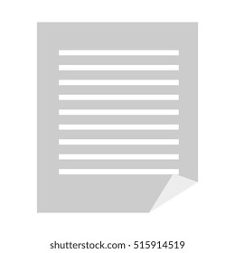 paper document file isolated icon