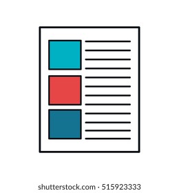 paper document file isolated icon