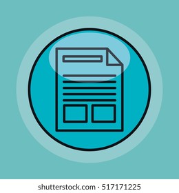 paper document file isolated icon