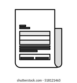 paper document file isolated icon vector illustration design