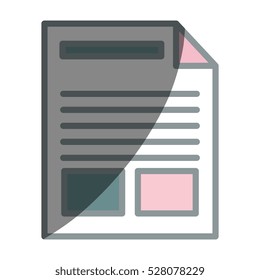 paper document file isolated icon