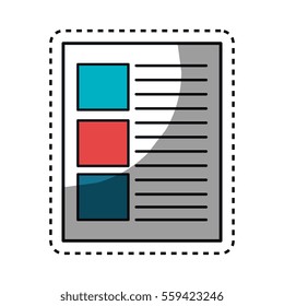 paper document file isolated icon