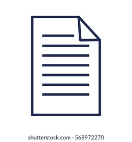 paper document file isolated icon