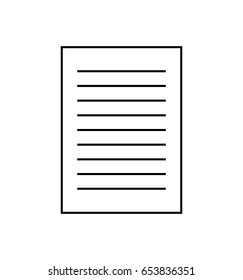 paper document file web icon vector symbol  design. Beautiful illustration isolated on white background
