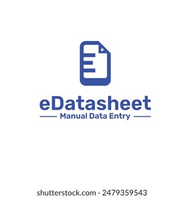 Paper Document Files Disintegrate Logo.Digital Paper Data Digital Document Logo