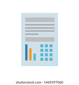 paper document financial isolated icon