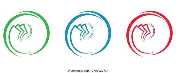Symbol für Papierdokumentfluss, Symbol für Dokumentübertragung, digitales Prozesszeichen, Bewegung abstrakter Datensätze