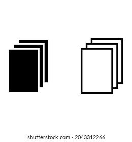 Paper document icon for apps and web sites