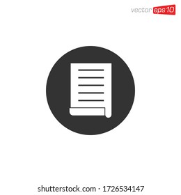 Paper or Document Icon Design Vector