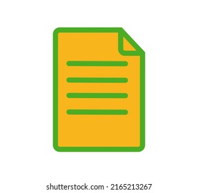diseño de símbolos o icono de documento de papel