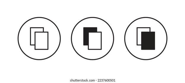 Paper document icon symbol logo illustration,editable stroke, flat design style isolated on white