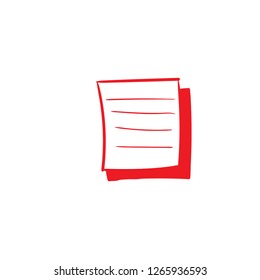 paper document icon vector 