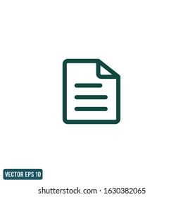 paper document icon vector design element eps10