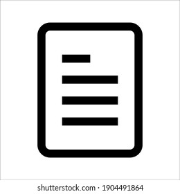 Paper document icon vector design template on white background EPS 10