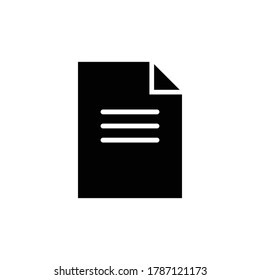 ilustración vectorial de icono de documento de papel