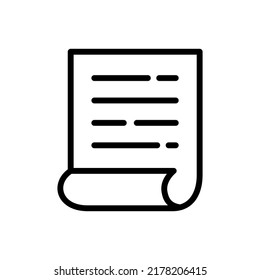 Paper, document icon vector illustration logo template for many purpose. Isolated on white background.