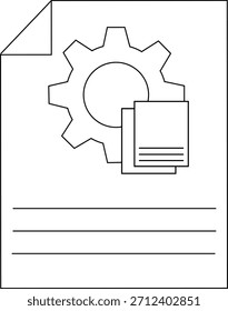 Recurso gráfico de Ilustración vectorial de íconos de documento de papel